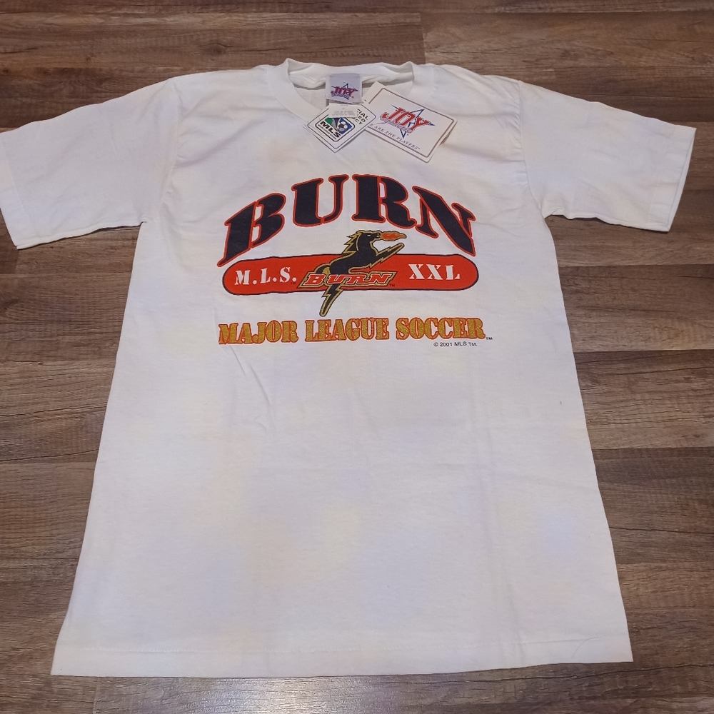 Rare Vintage 2001 NOS NWT MLS Dallas Burn Men's Soccer T-Shirt Size XL